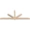 Ekena Millwork Kennewick Smooth Timber Gable Bracket, Douglas Fir, 84"W x 35"H x 3 1/2"D x 3 1/2"F, 10/12 Pitch GBW084X35X0404KEN00SDF - alternate 2